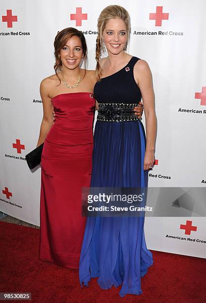 Vanessa Lengies and Christina Moore attends The American Red Cross Red Tie Affair Fundraiser Gala at Fairmont Miramar Hotel on April 17, 2010 in...