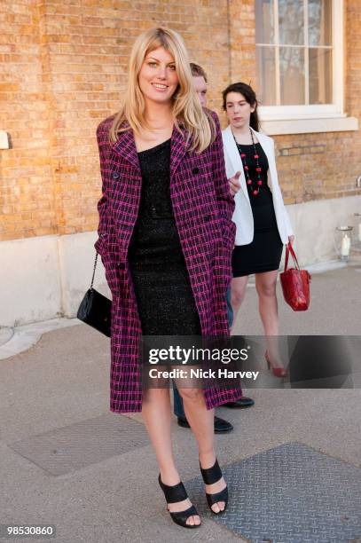 Meredith Ostrom attends the private viewing of 'Phillips de Pury BRIC' at the Saatchi Gallery on April 17, 2010 in London, England.