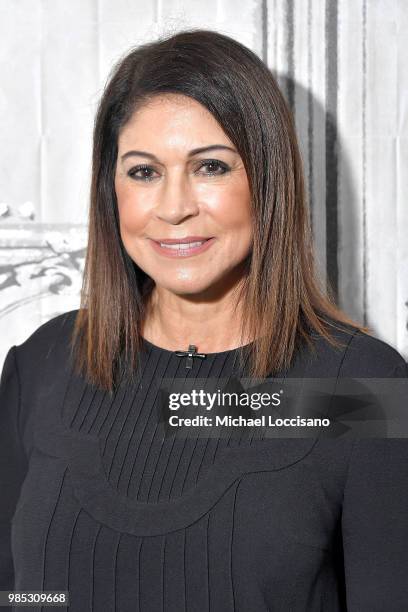 Founder and owner of Carolines comedy club Caroline Hirsch attends the Build brunch at Build Studio on June 27, 2018 in New York City.