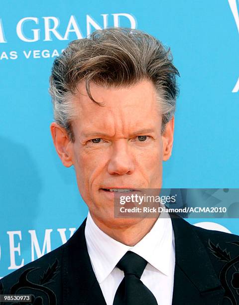 Musician Randy Travis arrives for the 45th Annual Academy of Country Music Awards at the MGM Grand Garden Arena on April 18, 2010 in Las Vegas,...