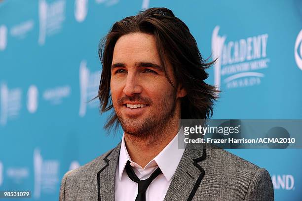 Musician Jake Owen arrives for the 45th Annual Academy of Country Music Awards at the MGM Grand Garden Arena on April 18, 2010 in Las Vegas, Nevada.