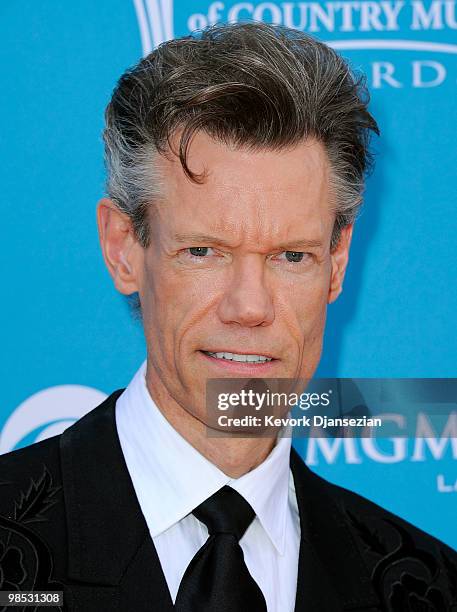 Musician Randy Travis arrives for the 45th Annual Academy of Country Music Awards at the MGM Grand Garden Arena on April 18, 2010 in Las Vegas,...