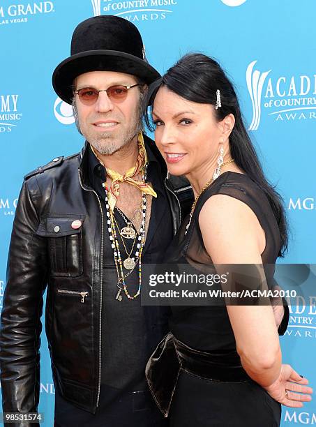 Big Kenny Alphin of Big and Rich and Christiev Alphin arrive for the 45th Annual Academy of Country Music Awards at the MGM Grand Garden Arena on...