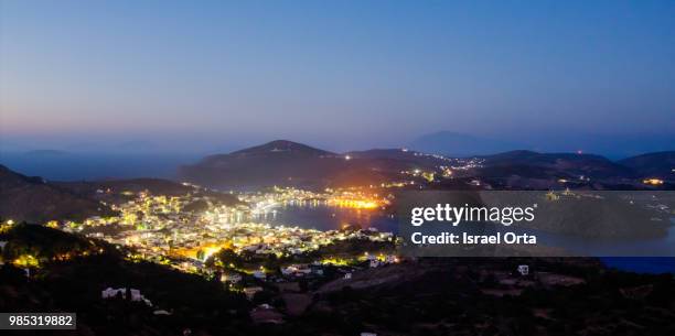 skala in patmos island - skala stock pictures, royalty-free photos & images