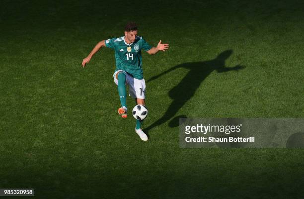 Leon Goretzka of Germany controls the ball during the 2018 FIFA World Cup Russia group F match between Korea Republic and Germany at Kazan Arena on...