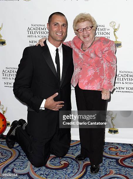 Photographer Nigel Barker and Dr. Ruth attend the 53rd annual New York Emmy Awards Gala at The New York Marriott Marquis on April 18, 2010 in New...
