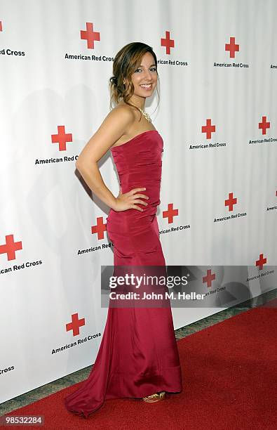 Actress Vanessa Lengies attends the Annual Red Cross of Santa Monica's Annual "Red Tie Affair" at the Fairmont Miramar Hotel on April 17, 2010 in...