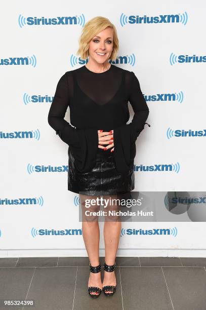 Jane Krakowski visits the SiriusXM studios on June 26, 2018 in New York City.