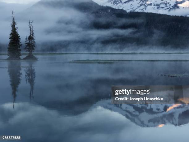 snow at sparks lake - sparks lake stock pictures, royalty-free photos & images