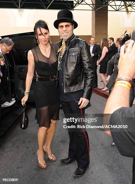 Big Kenny Alphin of Big and Rich and Christiev Alphin arrive for the 45th Annual Academy of Country Music Awards at the MGM Grand Garden Arena on...