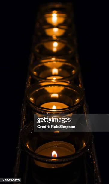 tealights - rob simpson stock pictures, royalty-free photos & images