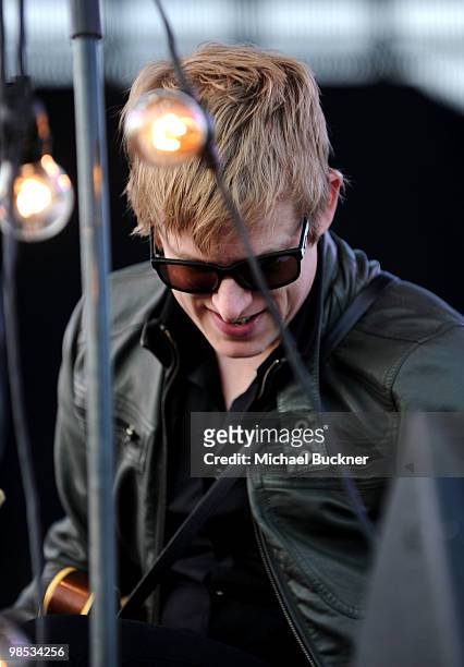 Musician Britt Daniel of Spoon performs during day 3 of the Coachella Valley Music & Art Festival 2010 held at The Empire Polo Club on April 18, 2010...