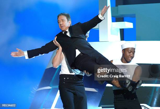 Tim Allen on stage at the 8th Annual TV Land Awards at Sony Studios on April 17, 2010 in Los Angeles, California.