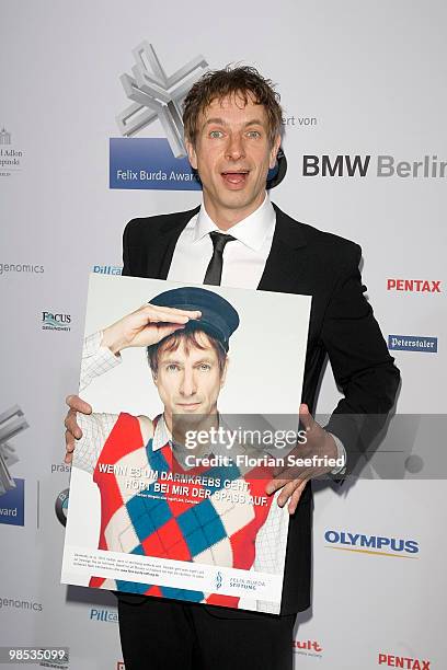 Actor Ingolf Lueck attends the 'Felix Burda Award 2010' at hotel Adlon Kempinski on April 18, 2010 in Berlin, Germany.