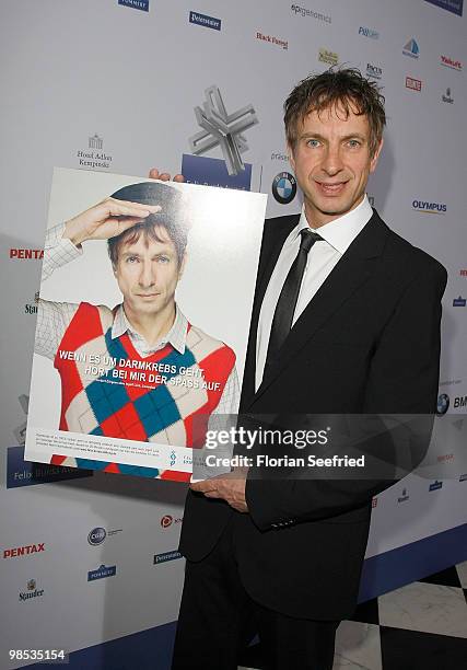 Actor Ingolf Lueck attends the 'Felix Burda Award 2010' at hotel Adlon Kempinski on April 18, 2010 in Berlin, Germany.
