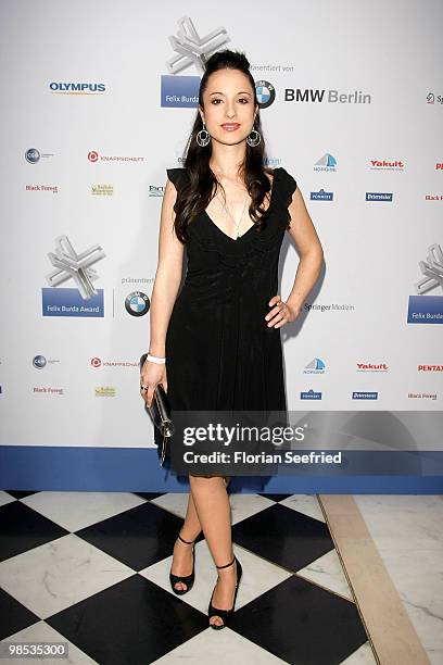 Actress Stephanie Stumph attends the 'Felix Burda Award 2010' at hotel Adlon Kempinski on April 18, 2010 in Berlin, Germany.