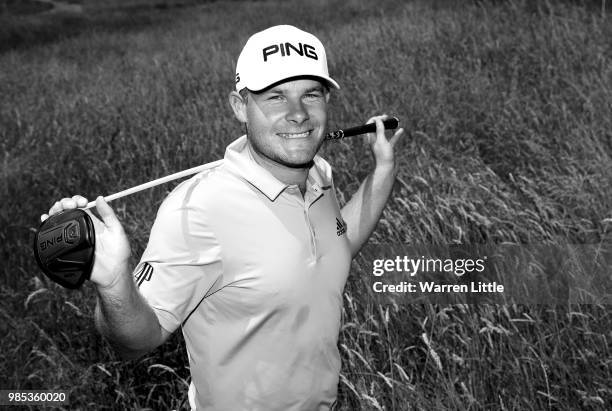 Portrait of Tyrrell Hatton of England ahead of the HNA Open de France at Le Golf National on June 27, 2018 in Paris, France.