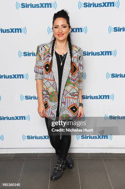 Singer-songwriter KT Tunstall visits the SiriusXM studios on June 26, 2018 in New York City.