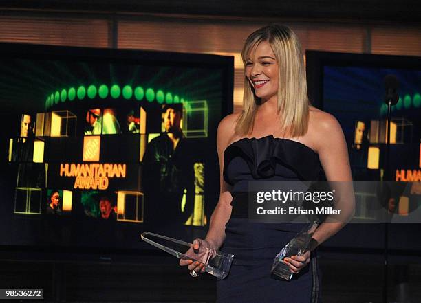 Singer LeAnn Rimes during the 45th Annual Academy of Country Music Awards at the MGM Grand Garden Arena on April 18, 2010 in Las Vegas, Nevada.