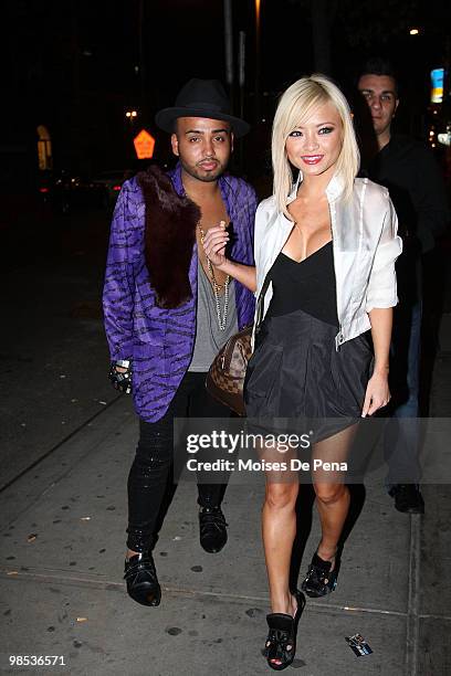 Mr.Bradshaw and Tila Tequila attend Alex Meskouris' birthday party at HK Lounge on April 17, 2010 in New York City.