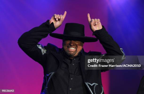 Singer Eddie Montgomery of Montgomery Gentry performs onstage at the 45th Annual Academy of Country Music Awards All Star Jam at the MGM Grand...