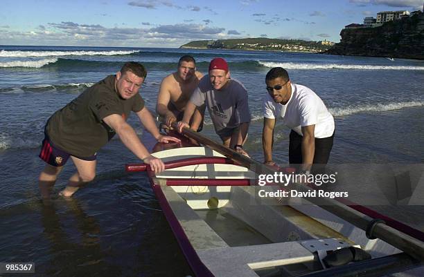 Lions players David Young, Jason Robinson, Darren Morris, and Ian Balshaw took time out today from their intense training schedule to experience...