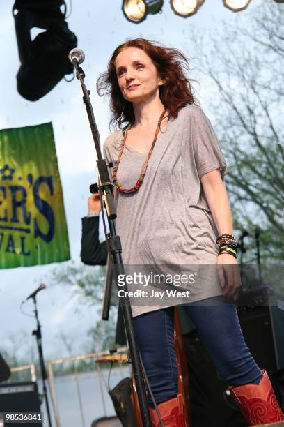 Patty Griffin performs in concert at The Old Settler's Music Festival at The Salt Lick BBQ Pavilion on April 17, 2010 in Austin, Texas.