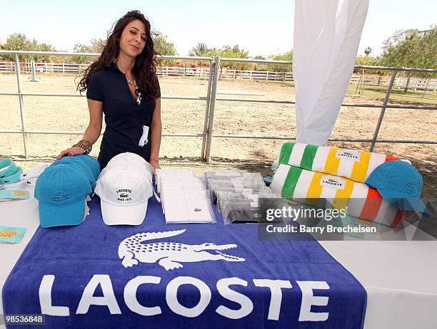 Jessica Kashani attends the LACOSTE Pool Party during the 2010 Coachella Valley Music & Arts Festival on April 18, 2010 in Indio, California.