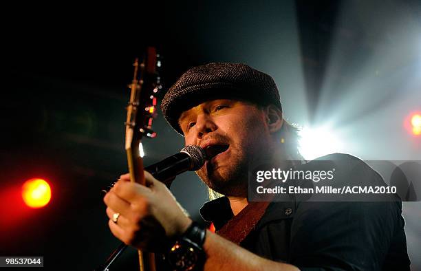 Musician James Otto performs onstage at the 45th Annual Academy of Country Music Awards All Star Jam at the MGM Grand Hotel/Casino on April 18, 2010...