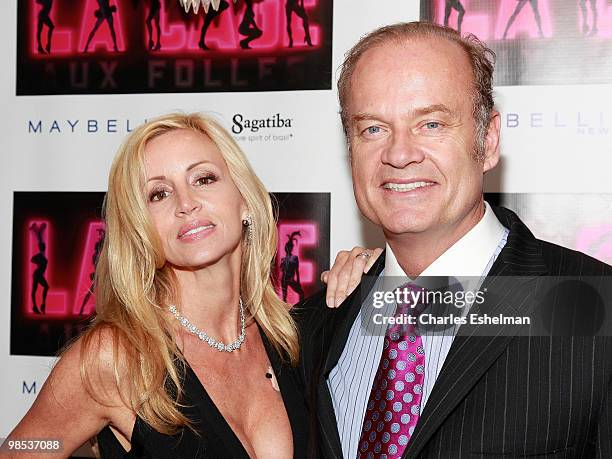 Camille Donatacci Grammer and husband/actor Kelsey Grammer attends the after party for the opening of "La Cage Aux Folles" on Broadway at Providence...