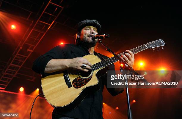 James Otto performs onstage at the 45th Annual Academy of Country Music Awards All Star Jam at the MGM Grand Hotel/Casino on April 18, 2010 in Las...