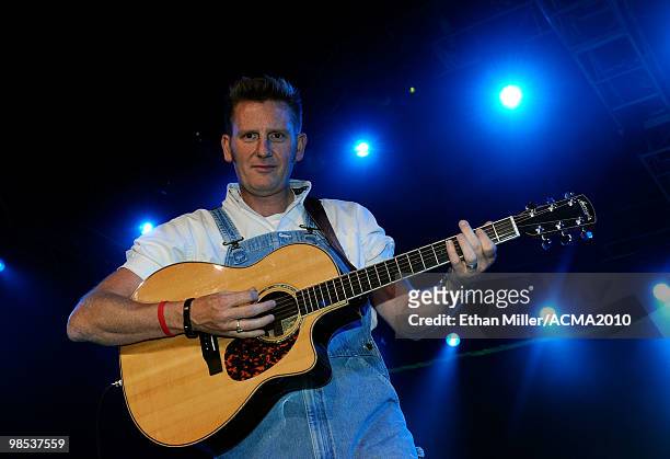 Rory Feek of the band Joey + Rory performs onstage at the 45th Annual Academy of Country Music Awards All Star Jam at the MGM Grand Hotel/Casino on...