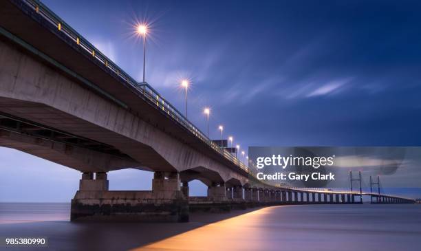 last light of 2014 - clark bridge stock-fotos und bilder