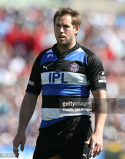 Butch James of Bath during the Guinness Premiership match between Bath and Sale Sharks at the Recreation Ground on April 17, 2010 in Bath, England.