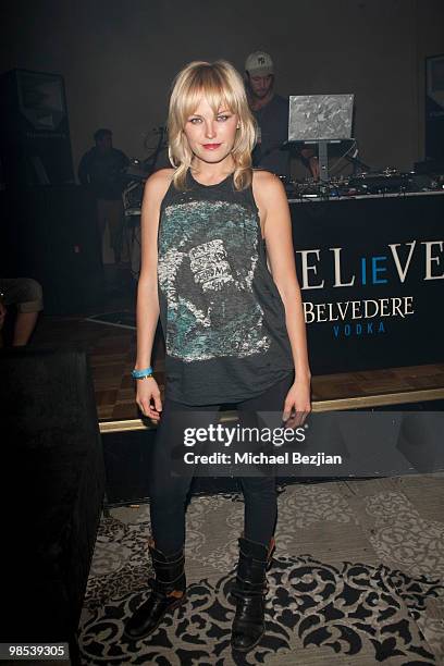 Actress Malin Akerman attends Music Loves Fashion and House of Hype at Coachella 2010 - Day 3 on April 18, 2010 in Palm Springs, California.