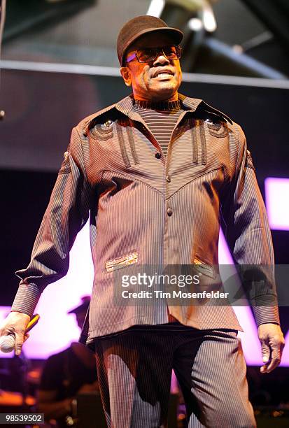 Bobby Womack of The Gorillaz performs as part of the Coachella Valley Music and Arts Festival at the Empire Polo Fields on April 18, 2010 in Indio,...