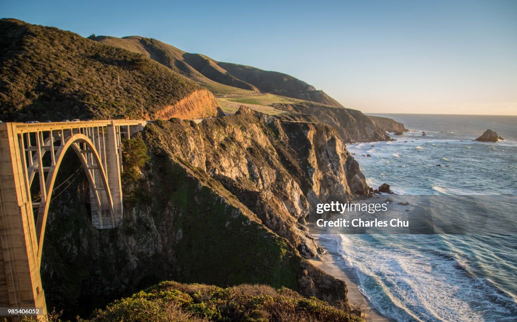 Bixby Bridge in California, USA.