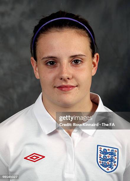 Lauren Bruton of England poses for a studio portrait on April 19, 2010 in Leicester, England.