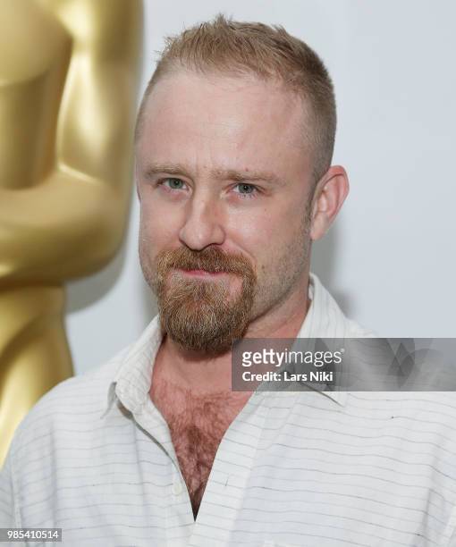 Actor Ben Foster attends The Academy of Motion Picture Arts and Sciences official academy screening of "Leave No Trace" at The Museum of Modern Art...