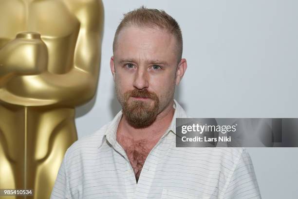 Actor Ben Foster attends The Academy of Motion Picture Arts and Sciences official academy screening of "Leave No Trace" at The Museum of Modern Art...