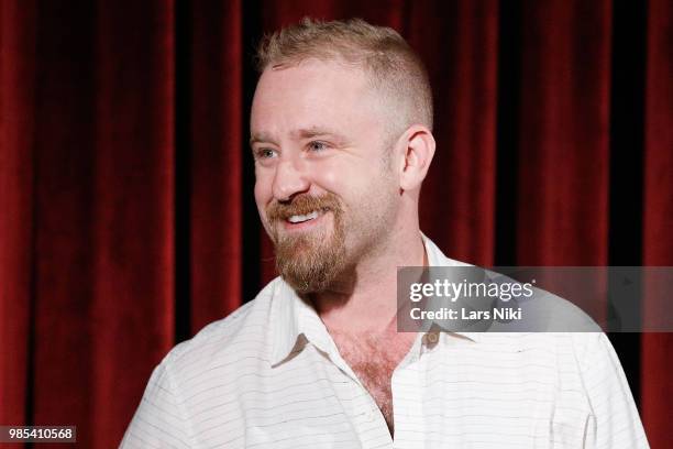 Actor Ben Foster on stage during The Academy of Motion Picture Arts and Sciences official academy screening of "Leave No Trace" at The Museum of...