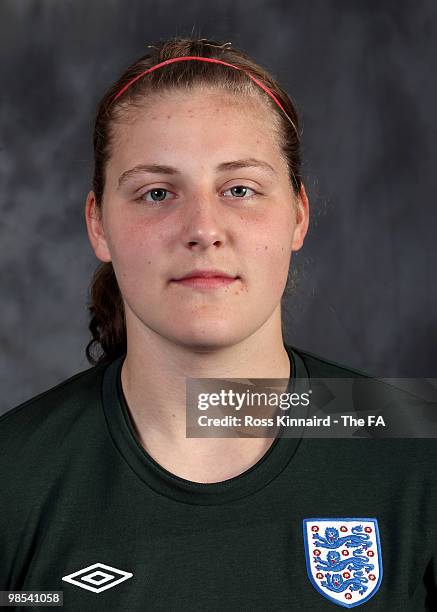 Lauren Davey of England poses for a studio portrait on April 19, 2010 in Leicester, England.