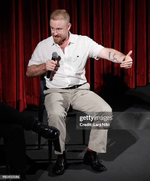 Actor Ben Foster on stage during The Academy of Motion Picture Arts and Sciences official academy screening of "Leave No Trace" at The Museum of...