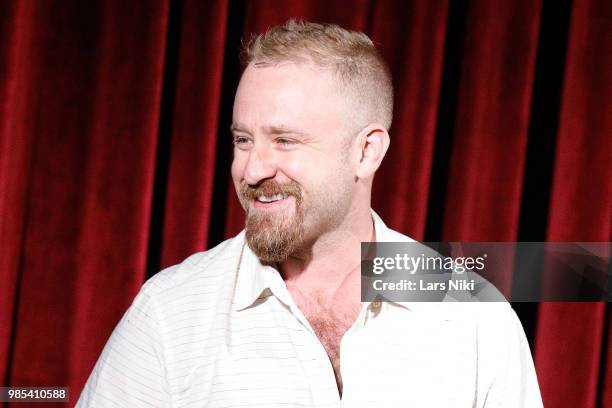 Actor Ben Foster on stage during The Academy of Motion Picture Arts and Sciences official academy screening of "Leave No Trace" at The Museum of...