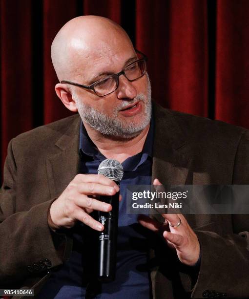 Moderator Joe Neumaier on stage during The Academy of Motion Picture Arts and Sciences official academy screening of "Leave No Trace" at The Museum...