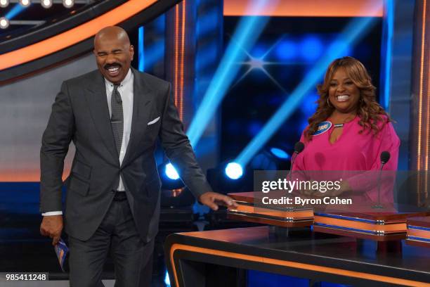 Sherri Shepherd vs. Ian Ziering and Tommy Chong vs. Derek Fisher & Gloria Govan" - The celebrity teams competing to win cash for their charities...