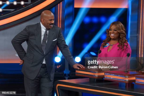 Sherri Shepherd vs. Ian Ziering and Tommy Chong vs. Derek Fisher & Gloria Govan" - The celebrity teams competing to win cash for their charities...