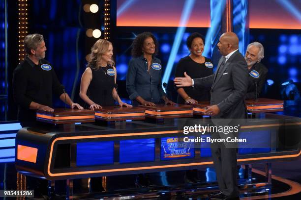 Sherri Shepherd vs. Ian Ziering and Tommy Chong vs. Derek Fisher & Gloria Govan" - The celebrity teams competing to win cash for their charities...