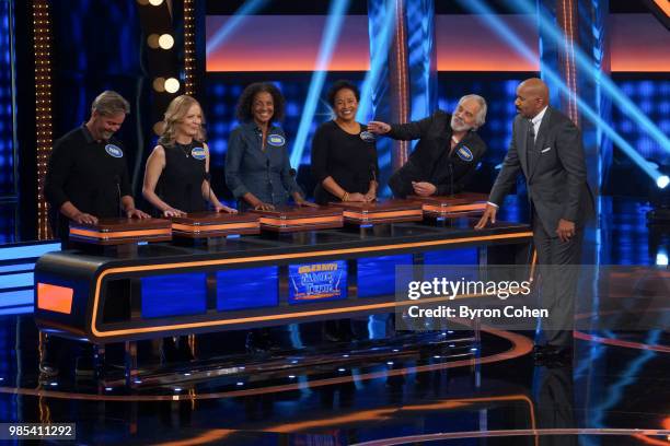 Sherri Shepherd vs. Ian Ziering and Tommy Chong vs. Derek Fisher & Gloria Govan" - The celebrity teams competing to win cash for their charities...