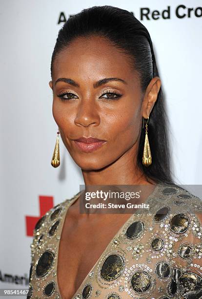 Jada Pinkett Smith attends The American Red Cross Red Tie Affair Fundraiser Gala at Fairmont Miramar Hotel on April 17, 2010 in Santa Monica,...